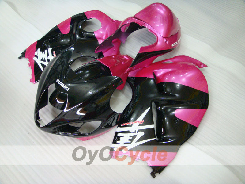 Kit de carénage à injection pour GSXR1300 Hayabusa 99-07 - Noir, rose - Style d’origine #OYO87905596 Image principale du produit