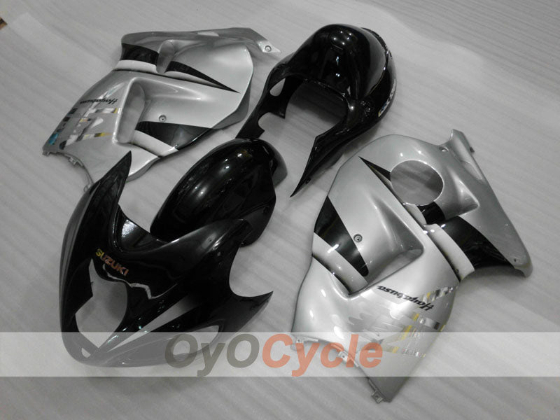 Kit de carénage à injection pour GSXR1300 Hayabusa 99-07 - Noir, gris - Style d’origine #OYO87905598