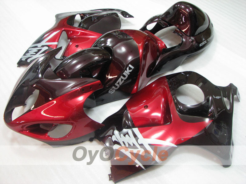 Kit de carénage à injection pour GSXR1300 Hayabusa 99-07 - Rouge, marron - Style d’origine #OYO87905603