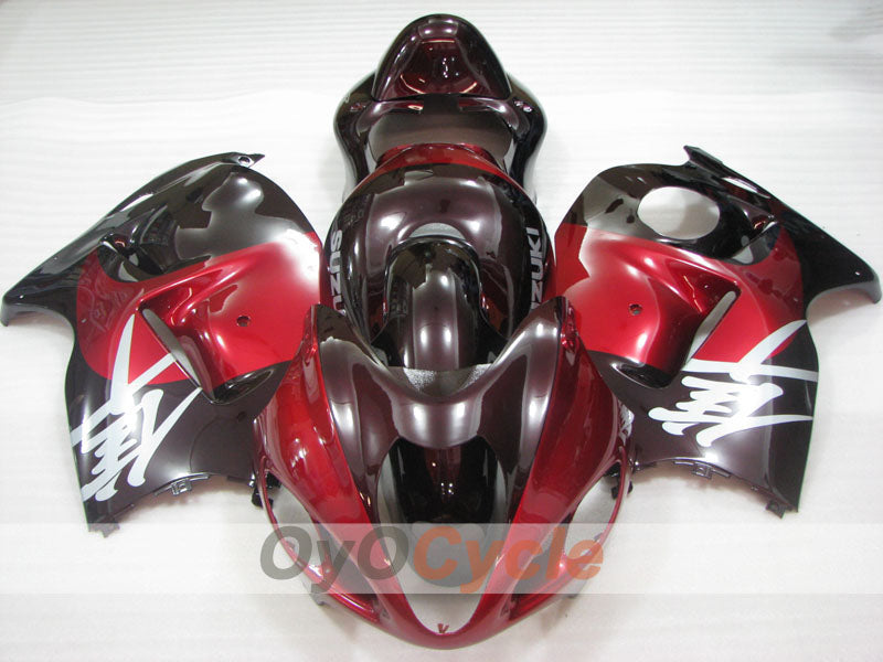 Kit de carénage à injection pour GSXR1300 Hayabusa 99-07 - Rouge, marron - Style d’origine #OYO87905603