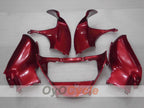 Kit de carénages injectés pour GSXR1300 Hayabusa 99-07 - Rouge, noir - Style d'origine #OYO87905606