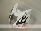 Kit de carénages injectés pour GSXR1300 Hayabusa 99-07 - Blanc, noir - Flammes #OYO87905607