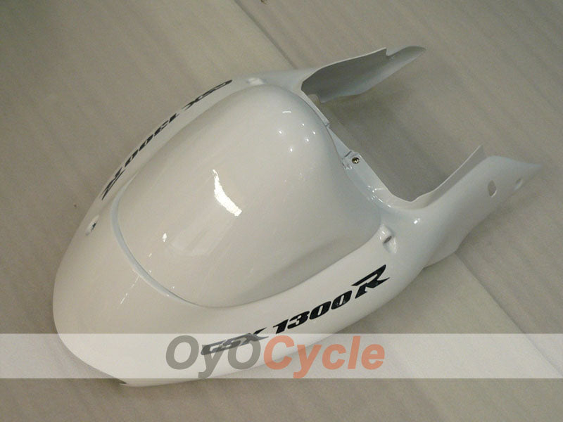 Kit de carénages injectés pour GSXR1300 Hayabusa 99-07 - Blanc, noir - Flammes #OYO87905607