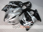 Kit de carénages injectés pour GSXR1300 Hayabusa 99-07 - Noir, argent - Style d'origine #OYO87905608