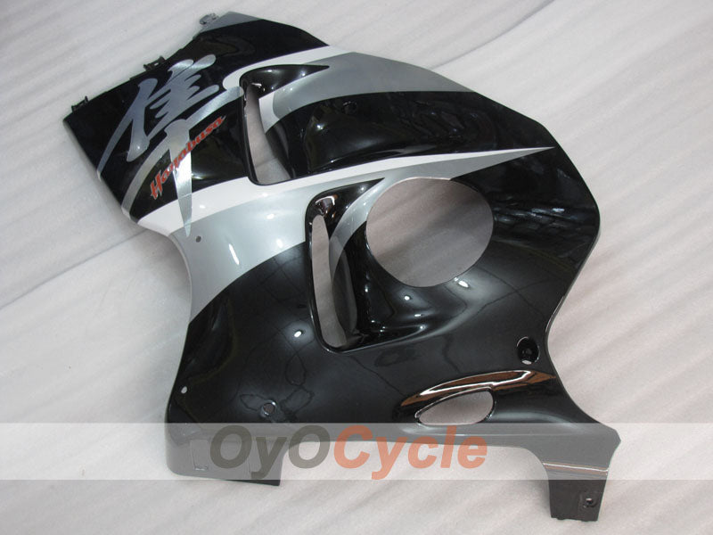 Kit de carénages injectés pour GSXR1300 Hayabusa 99-07 - Noir, argent - Style d'origine #OYO87905608