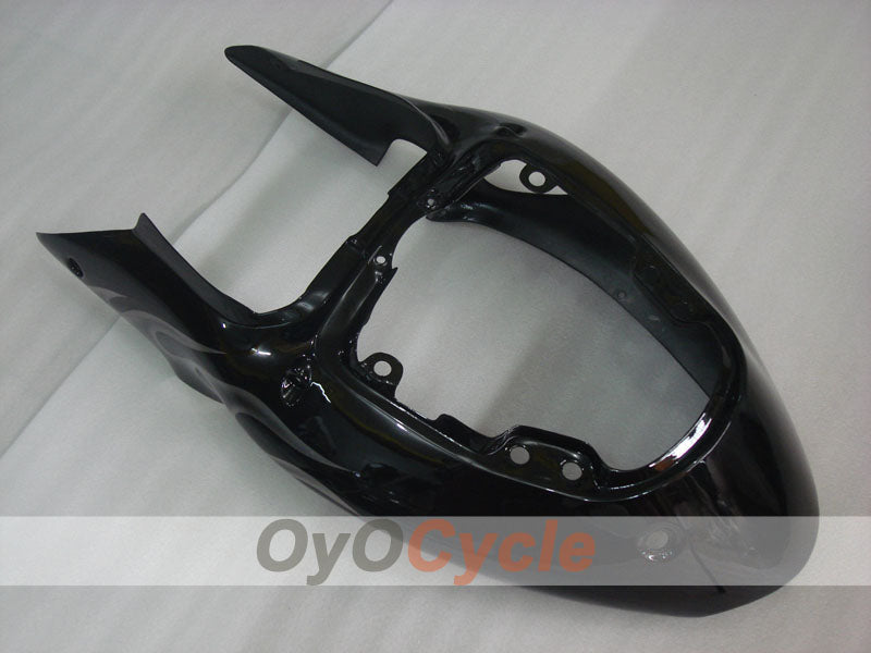 Kit de carénages injectés pour GSXR1300 Hayabusa 99-07 - Noir - Flammes #OYO87905609
