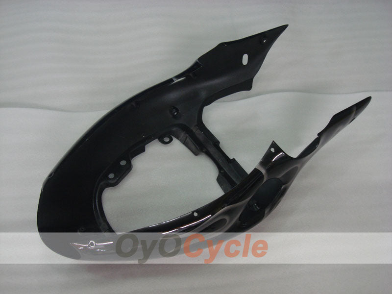Kit de carénages injectés pour GSXR1300 Hayabusa 99-07 - Noir - Flammes #OYO87905609