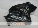 Kit de carénages injectés pour GSXR1300 Hayabusa 99-07 - Noir - Flammes #OYO87905609