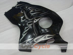 Kit de carénages injectés pour GSXR1300 Hayabusa 99-07 - Noir - Flammes #OYO87905609