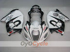 Kit de carénages injectés pour GSXR1300 Hayabusa 99-07 - Blanc, noir - Corona, MOTUL #OYO87905612