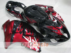 Kit de carénages injectés pour GSXR1300 Hayabusa 99-07 - Rouge, noir - Flammes #OYO87905613