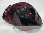 Kit de carénages injectés pour GSXR1300 Hayabusa 99-07 - Rouge, noir - Flammes #OYO87905614