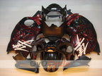 Kit de carénages injectés pour GSXR1300 Hayabusa 99-07 - Rouge, noir - Flammes #OYO87905615