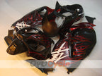 Kit de carénages injectés pour GSXR1300 Hayabusa 99-07 - Rouge, noir - Flammes #OYO87905615