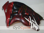 Kit de carénages injectés pour GSXR1300 Hayabusa 99-07 - Rouge, noir - Flammes #OYO87905615