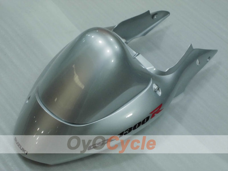 Kit de carénages à injection pour GSXR1300 Hayabusa 99-07 - Blanc, argent - Style d'usine #OYO87905617