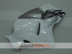Kit de carénages à injection pour GSXR1300 Hayabusa 99-07 - Blanc, argent - Style d'usine #OYO87905617