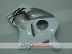Kit de carénages à injection pour GSXR1300 Hayabusa 99-07 - Blanc, argent - Style d'usine #OYO87905617