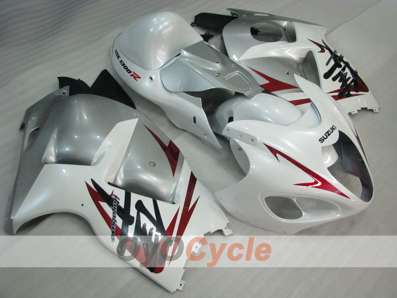 Kit de carénages à injection pour GSXR1300 Hayabusa 99-07 - Blanc, argent - Style d'usine #OYO87905619 Image principale du produit