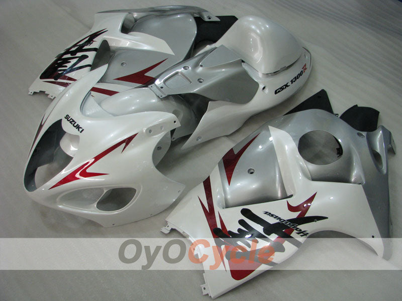 Kit de carénages à injection pour GSXR1300 Hayabusa 99-07 - Blanc, argent - Style d'usine #OYO87905619 Image secondaire du produit