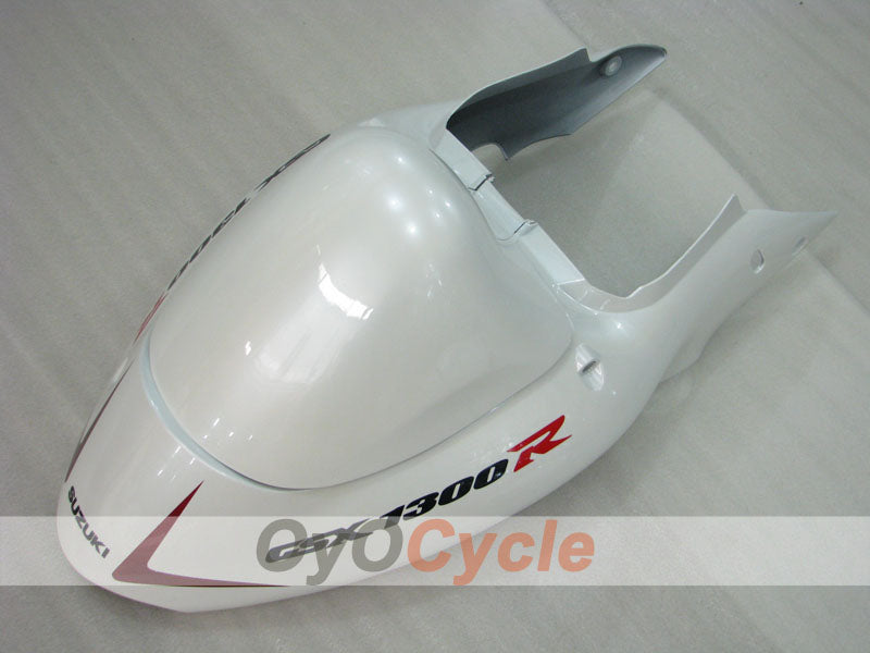Kit de carénages à injection pour GSXR1300 Hayabusa 99-07 - Blanc, argent - Style d'usine #OYO87905619