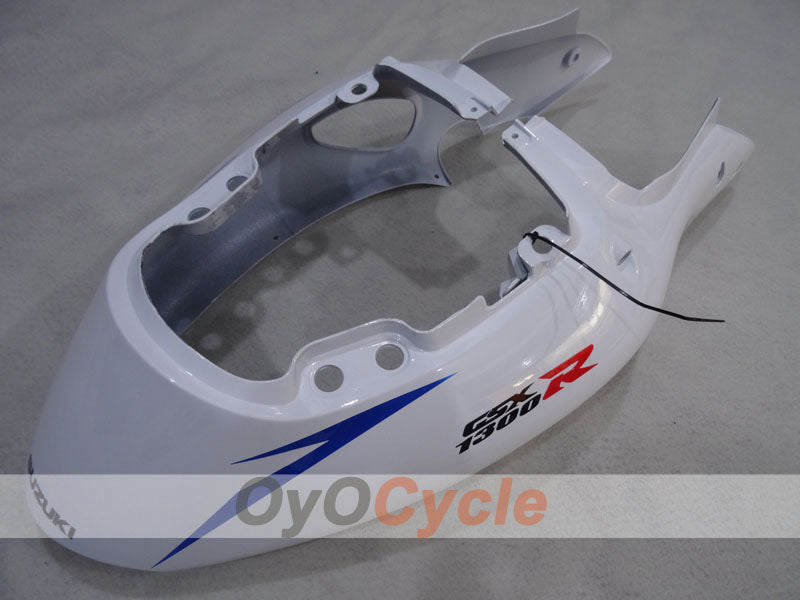 Kit de carénages à injection pour GSXR1300 Hayabusa 99-07 - Blanc, argent - Style d'usine #OYO87905620