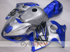Kit de carénages à injection pour GSXR1300 Hayabusa 99-07 - Bleu, argent - Style d'usine #OYO87905622