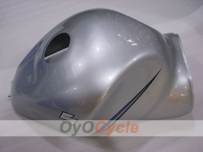 Kit de carénages à injection pour GSXR1300 Hayabusa 99-07 - Bleu, argent - Style d'usine #OYO87905622