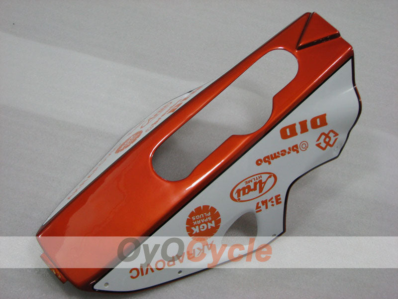 Kit de carénages à injection pour TL1000R 98-03 - Orange, blanc - Jordan #OYO87905623