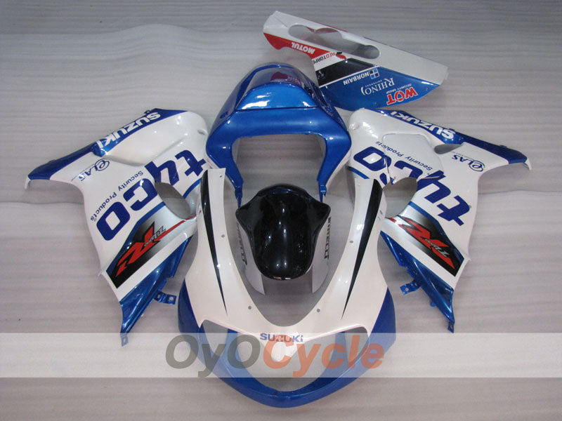 Kit de carénages à injection pour TL1000R 98-03 - Bleu, blanc - tyco #OYO87905625