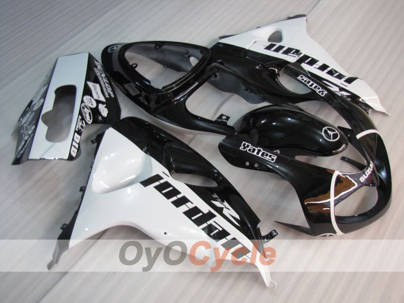 Kit de carénages à injection pour TL1000R 98-03 - Blanc, noir - Jordan #OYO87905627