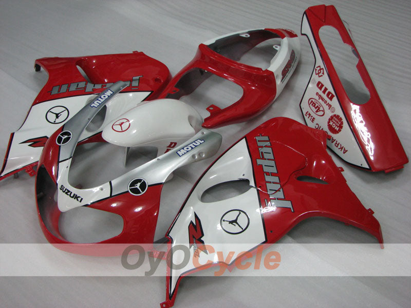 Kit de carénage injecté pour TL1000R 98-03 - Rouge, blanc - Jordan #OYO87905633