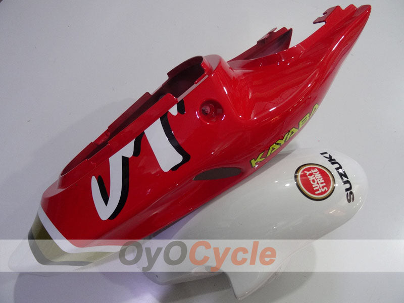 Kit de carénage injecté pour TL1000R 98-03 - Rouge, blanc - Lucky Strike #OYO87905636