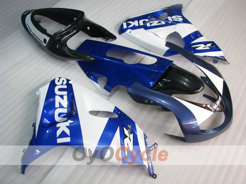 Kit de carénage injecté pour TL1000R 98-03 - Bleu, blanc - Style d'origine #OYO87905637 Image principale du produit