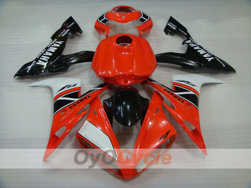 Kit de carénages à injection pour YZF-R1 04-06 - Orange, blanc, noir - MOTUL #OYO87905643