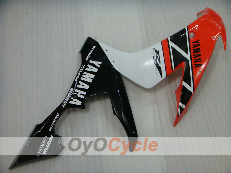 Kit de carénages à injection pour YZF-R1 04-06 - Orange, blanc, noir - MOTUL #OYO87905643