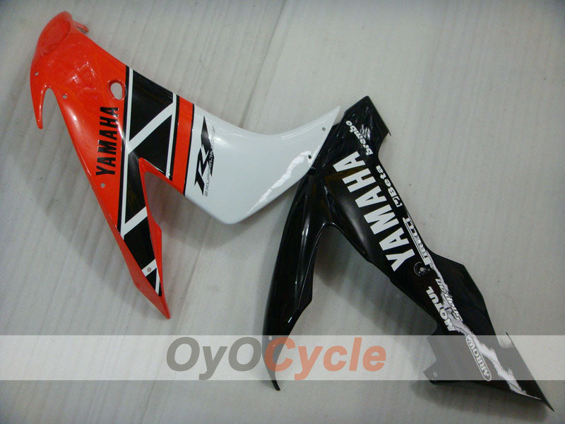 Kit de carénages à injection pour YZF-R1 04-06 - Orange, blanc, noir - MOTUL #OYO87905643