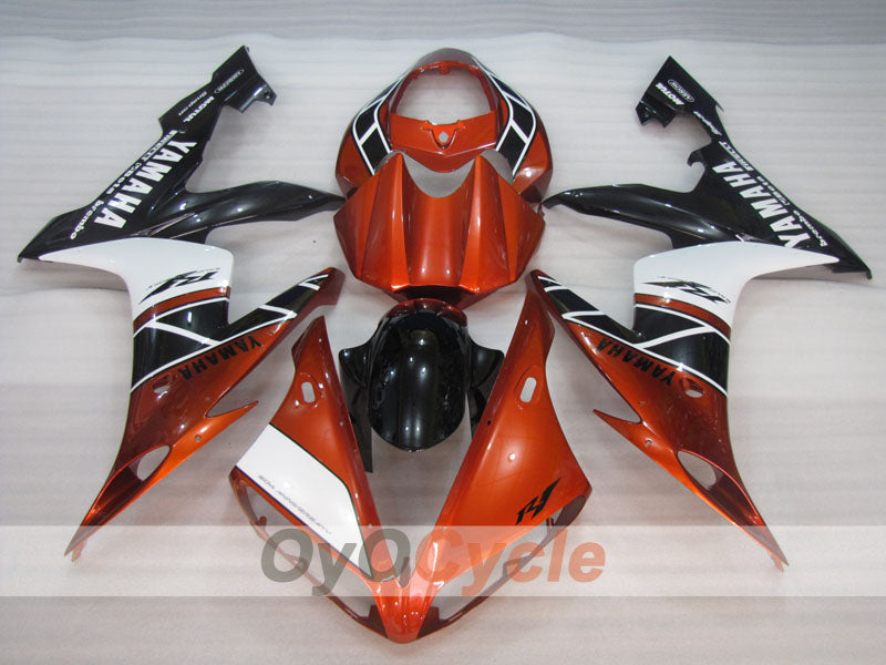 Kit de carénages à injection pour YZF-R1 04-06 - Orange, blanc, noir - MOTUL #OYO87905644