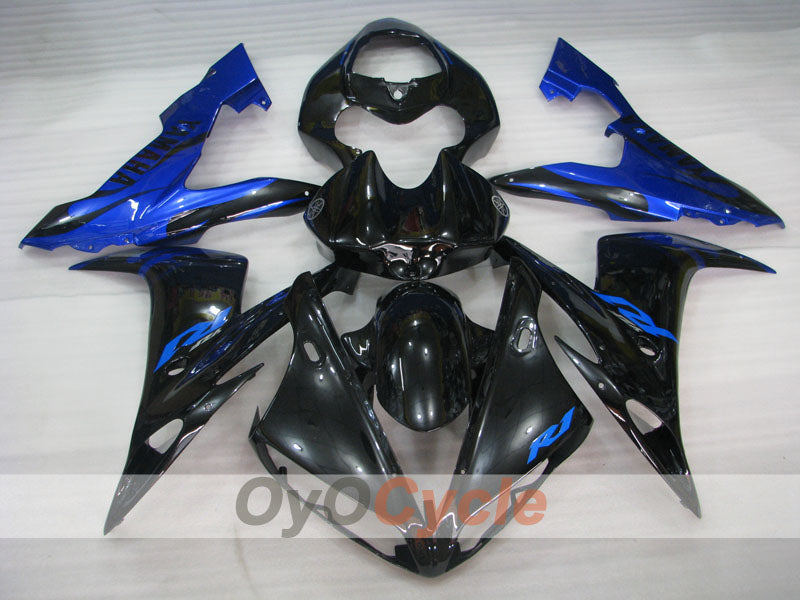 Kit de carénages à injection pour YZF-R1 04-06 - Bleu, noir - Style d'usine #OYO87905645