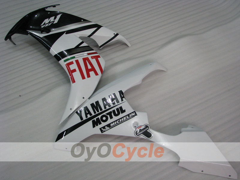 Kit de carénages à injection pour YZF-R1 04-06 - Blanc, noir - FIAT #OYO87905647