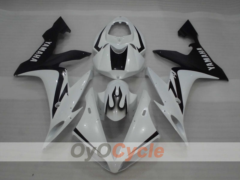 Kit de carénages à injection pour YZF-R1 04-06 - Blanc, noir - Style d'usine #OYO87905648