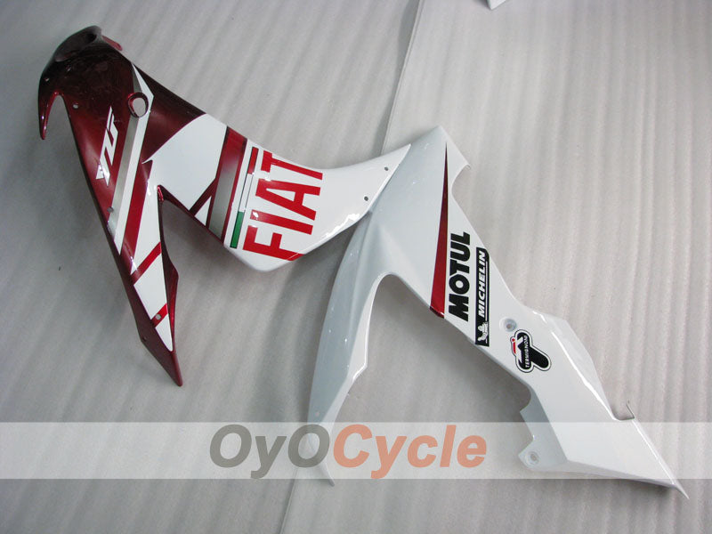 Kit de carénages à injection pour YZF-R1 04-06 - Rouge, blanc - FIAT #OYO87905651