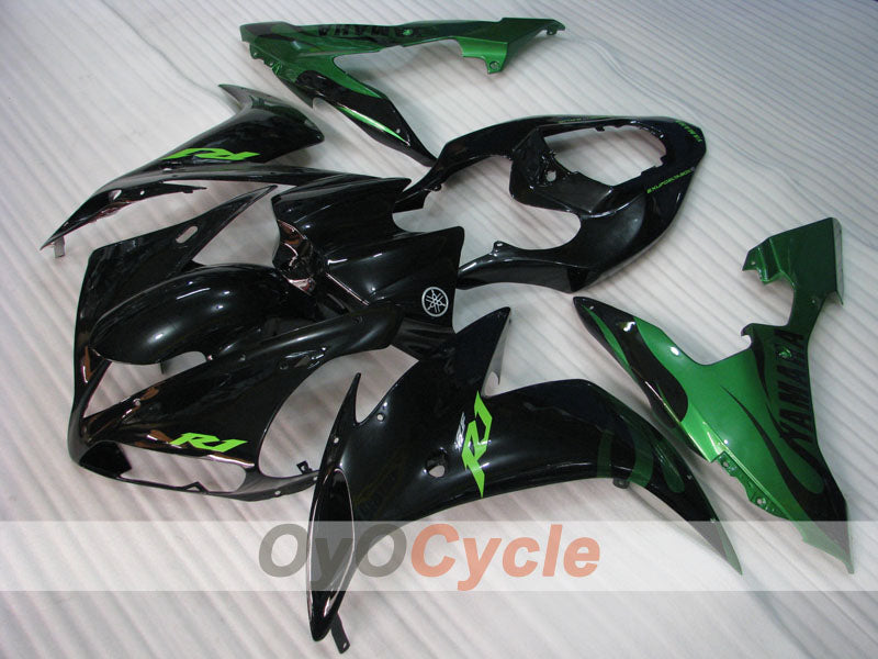 Kit de carénages à injection pour YZF-R1 04-06 - Vert, noir - Style d'usine #OYO87905653