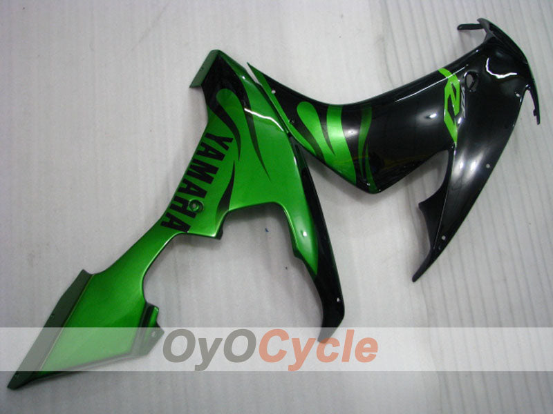 Kit de carénages à injection pour YZF-R1 04-06 - Vert, noir - Style d'usine #OYO87905653