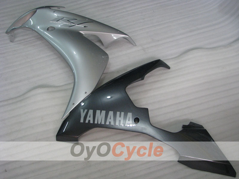Kit de carénages à injection pour YZF-R1 04-06 - Noir, gris - Style d'usine #OYO87905654