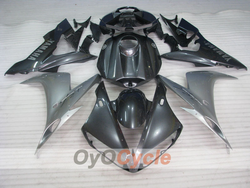 Kit de carénages à injection pour YZF-R1 04-06 - Noir, gris - Style d'usine #OYO87905654