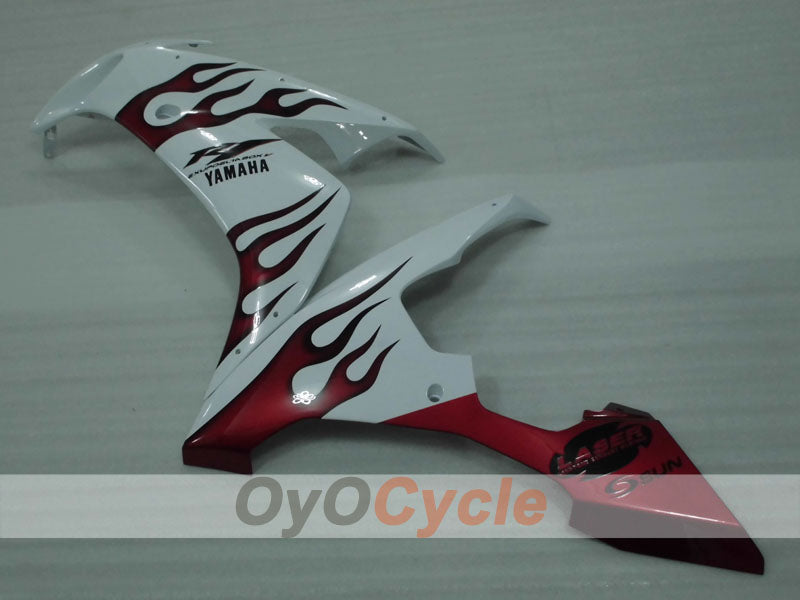 Kit de carénage à injection pour YZF-R1 04-06 - Rouge, Blanc - Personnalisé #OYO87905656