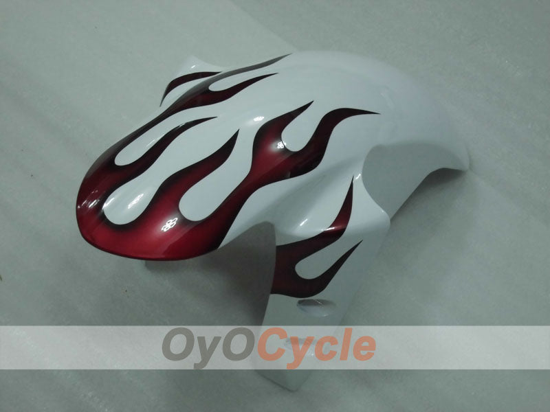 Kit de carénage à injection pour YZF-R1 04-06 - Rouge, Blanc - Personnalisé #OYO87905656