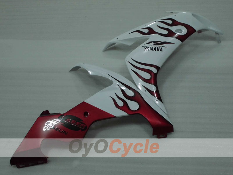 Kit de carénage à injection pour YZF-R1 04-06 - Rouge, Blanc - Personnalisé #OYO87905656