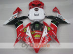 Kit de carénage à injection pour YZF-R1 04-06 - Rouge, Blanc, Noir - Monster #OYO87905661